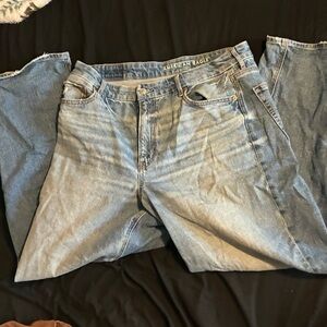 American Eagle Curvy Super High-Rise Baggy Straight Jeans